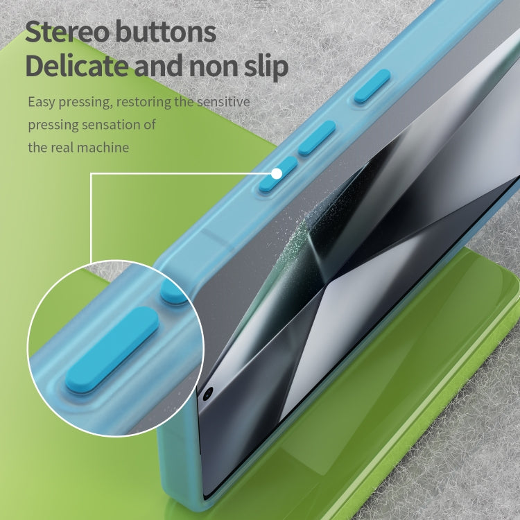 For Samsung Galaxy S25 Ultra MagSafe Frosted Translucent TPU + PC Full Coverage Phone Case(Blue) - Galaxy S25 Ultra 5G Cases by PMC Jewellery | Online Shopping South Africa | PMC Jewellery | Buy Now Pay Later Mobicred