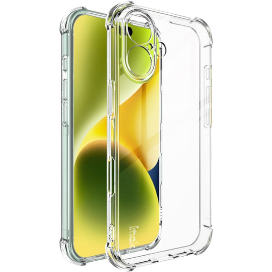 For iPhone 16 imak Shockproof Airbag TPU Phone Case(Transparent) - iPhone 16 Cases by imak | Online Shopping South Africa | PMC Jewellery | Buy Now Pay Later Mobicred