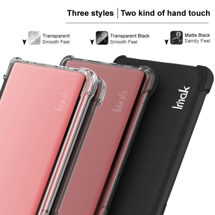 For iPhone 16 Pro imak Shockproof Airbag TPU Phone Case(Transparent Black) - free shipping - PMC TechLife - Order now!