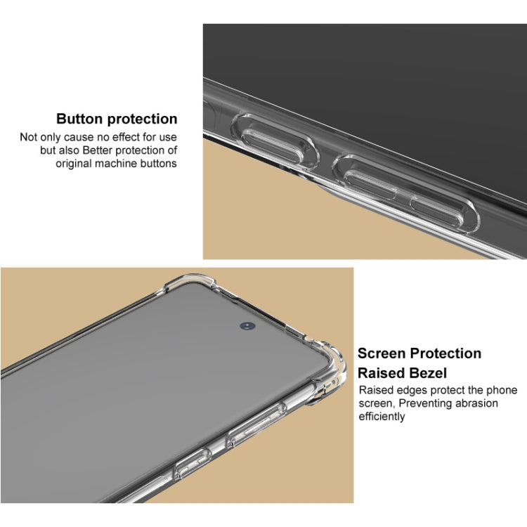 For iPhone 16 Pro imak Shockproof Airbag TPU Phone Case(Transparent Black) - free shipping - PMC TechLife - Order now!