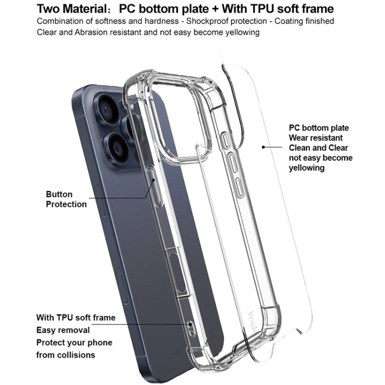 For iPhone 16 Pro Max IMAK Space Shield PC + TPU Airbag Shockproof Phone Case(Transparent) - iPhone 16 Pro Max Cases by imak | Online Shopping South Africa | PMC Jewellery | Buy Now Pay Later Mobicred