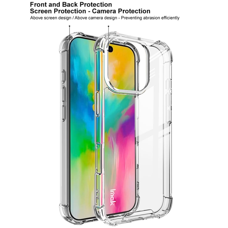 For iPhone 16 Pro Max IMAK Space Shield PC + TPU Airbag Shockproof Phone Case(Transparent) - iPhone 16 Pro Max Cases by imak | Online Shopping South Africa | PMC Jewellery | Buy Now Pay Later Mobicred