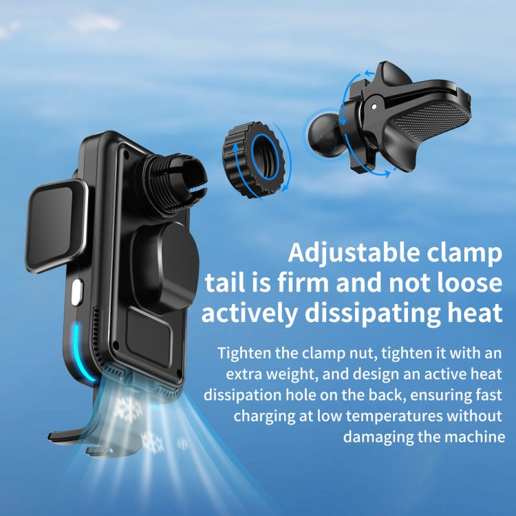 M7 Intelligent Sensing Fast Wireless Charging Car Holder(Black) - free shipping - PMC TechLife - Order now!