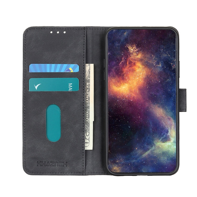 For Samsung Galaxy S25 Ultra 5G KHAZNEH Retro Texture Horizontal Flip Leather Phone Case(Black) - Galaxy S25 Ultra 5G Cases by PMC Jewellery | Online Shopping South Africa | PMC Jewellery | Buy Now Pay Later Mobicred