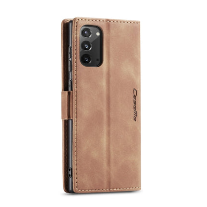 For Samsung Galaxy Note20 CaseMe Multifunctional Horizontal Flip Leather Case, with Card Slot & Holder & Wallet(Brown) - Galaxy Note20 Cases by CaseMe | Online Shopping South Africa | PMC Jewellery | Buy Now Pay Later Mobicred