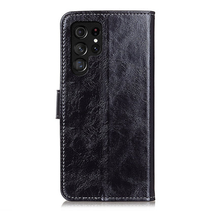 For Samsung Galaxy S25 Ultra 5G Retro Crazy Horse Texture Leather Phone Case(Black) - Galaxy S25 Ultra 5G Cases by PMC Jewellery | Online Shopping South Africa | PMC Jewellery | Buy Now Pay Later Mobicred