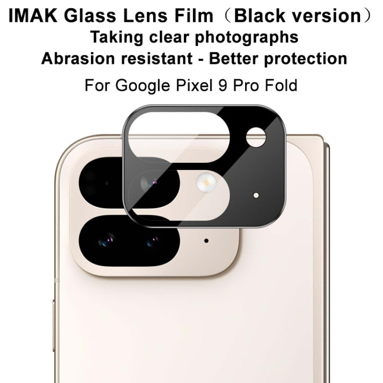 For Google Pixel 9 Pro Fold IMAK Rear Camera Lens Glass Film Black Version - Other by imak | Online Shopping South Africa | PMC Jewellery | Buy Now Pay Later Mobicred