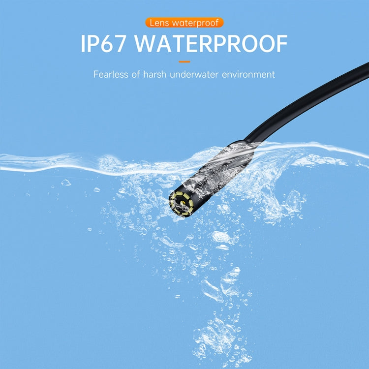AN112 2 in 1 USB-C / Type-C + 8 Pin Interface 8mm HD Industry Endoscope, Length:5m Soft Tube - free shipping - PMC TechLife - Order now!