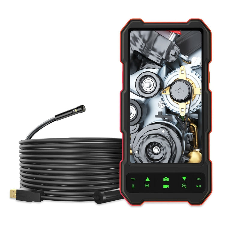 T21 4.5 inch IPS Color Screen 7.9mm Triple Camera Split Hard Cable Industrial Endoscope, Length:2m(Black Red) -  by PMC TechLife | Online Shopping South Africa | PMC TechLife | Buy Now Pay Later Mobicred