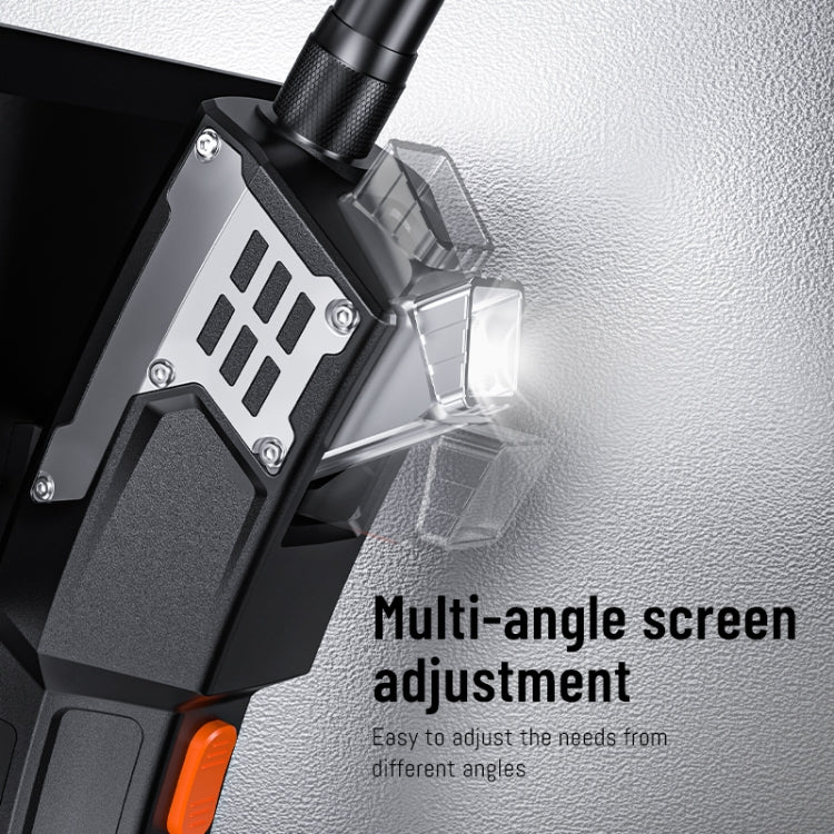 T27 5 inch IPS Color Screen 8mm Single Camera Handheld Hard Cable HD Industrial Endoscope, Length:5m(Orange Black) -  by PMC TechLife | Online Shopping South Africa | PMC TechLife | Buy Now Pay Later Mobicred