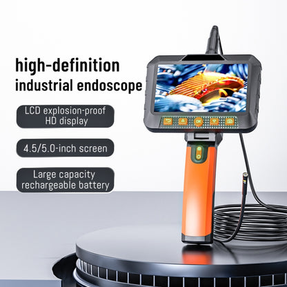 T27 5 inch IPS Color Screen 3.9mm Single Camera Handheld Hard Cable HD Industrial Endoscope, Length:2m(Orange Black) -  by PMC Jewellery | Online Shopping South Africa | PMC Jewellery | Buy Now Pay Later Mobicred