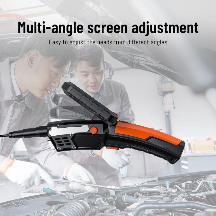 T27 5 inch IPS Color Screen 3.9mm Single Camera Handheld Hard Cable HD Industrial Endoscope, Length:2m(Orange Black) -  by PMC TechLife | Online Shopping South Africa | PMC TechLife | Buy Now Pay Later Mobicred