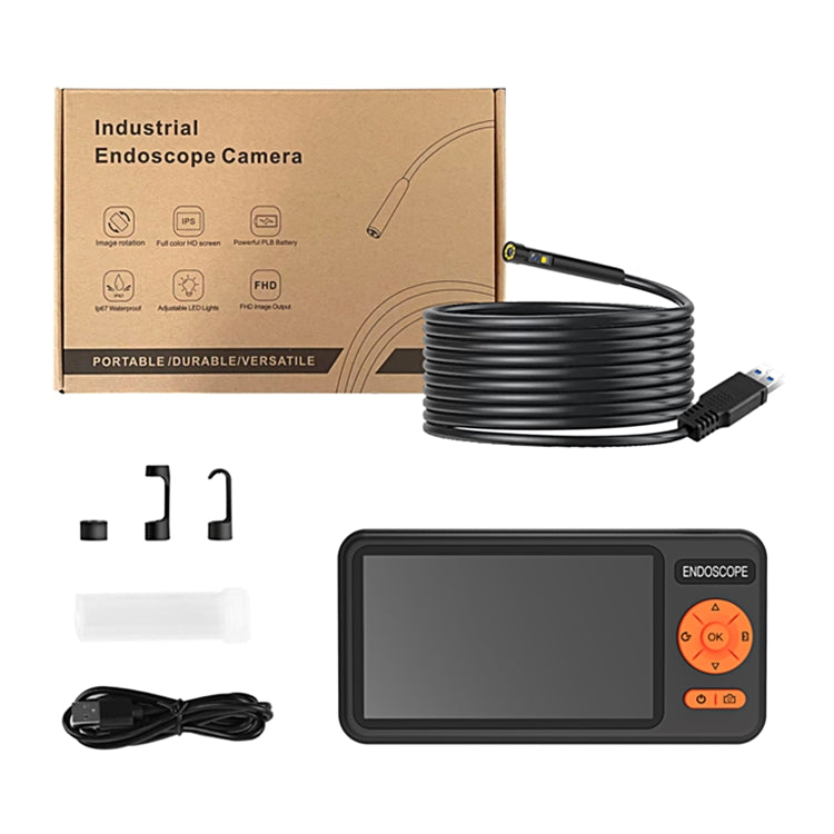 T29 5 inch IPS Screen 3.9mm Single Lens IP67 Waterproof Industrial Endoscope With Bracket, Length:1m -  by PMC TechLife | Online Shopping South Africa | PMC TechLife | Buy Now Pay Later Mobicred