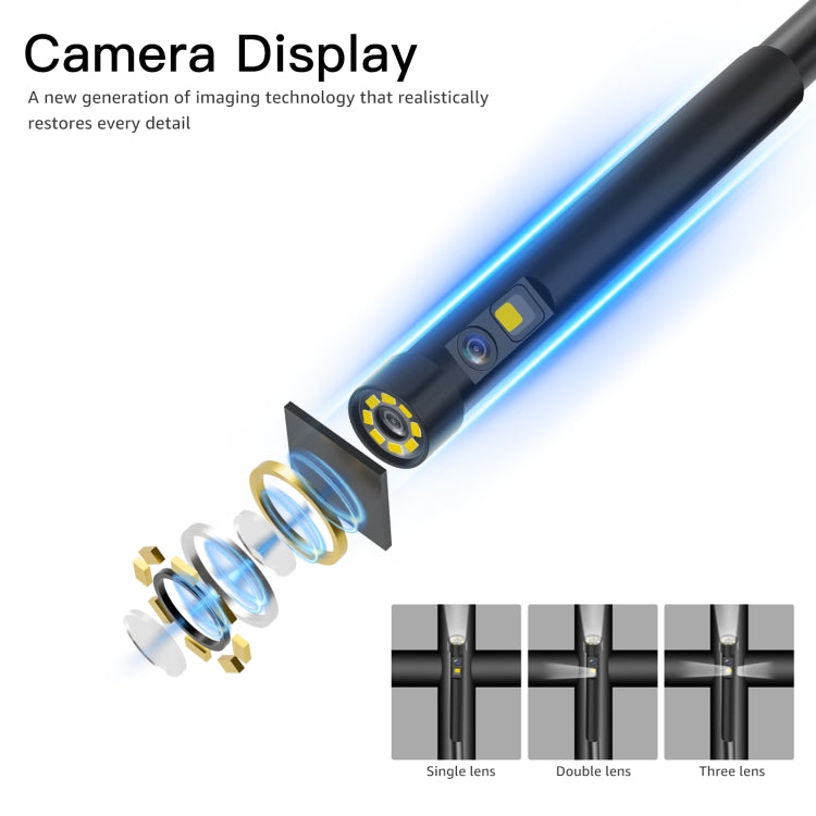 T29 5 inch IPS Screen 3.9mm Single Lens IP67 Waterproof Industrial Endoscope With Bracket, Length:1m -  by PMC TechLife | Online Shopping South Africa | PMC TechLife | Buy Now Pay Later Mobicred