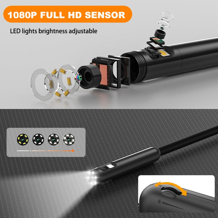 Y15 8mm Single Camera WiFi Connected Hard Cable HD Industrial Endoscope, Length:5m(Black) -  by PMC Jewellery | Online Shopping South Africa | PMC Jewellery | Buy Now Pay Later Mobicred