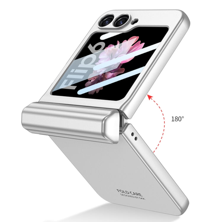 For Samsung Galaxy Z Flip6 / Flip7 FE GKK Integrated Magnetic Full Coverage Flip Phone Case with Pen Box+Pen(Gray) - free shipping - PMC Jewellery - Order now!