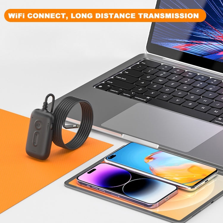 Y15 5.5mm Single Camera WiFi Connected Hard Cable HD Industrial Endoscope, Length:10m(Black) -  by PMC TechLife | Online Shopping South Africa | PMC TechLife | Buy Now Pay Later Mobicred