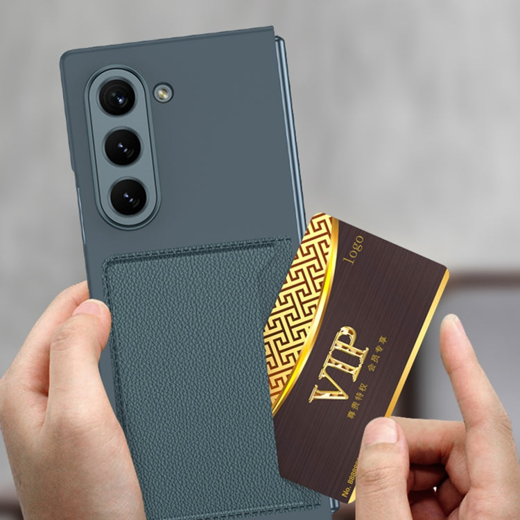 For Samsung Galaxy Z Fold6 GKK Integrated Ultra-thin Card Slots Phone Case(Black) - free shipping - PMC Jewellery - Order now!