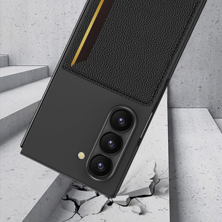 For Samsung Galaxy Z Fold6 GKK Integrated Ultra-thin Card Slots Phone Case(Silver) - free shipping - PMC Jewellery - Order now!