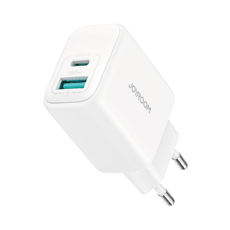 JOYROOM JR-TCF21 20W Dual Ports USB + Type-C Charger, Plug:EU Plug(White) - free shipping - PMC Jewellery - Order now!