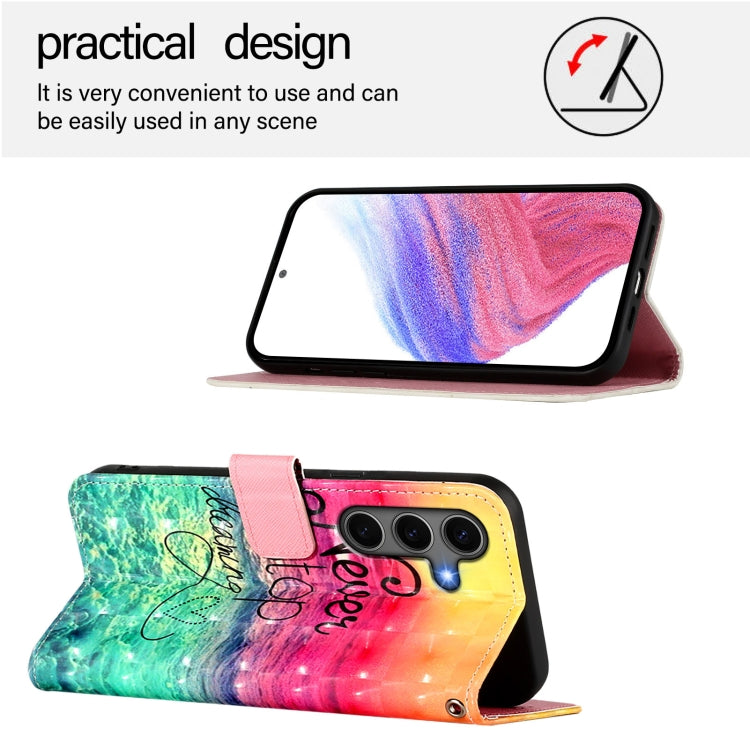 For Samsung Galaxy S25+ 5G 3D Painting Horizontal Flip Leather Phone Case(Chasing Dreams) - Galaxy S25+ 5G Cases by PMC Jewellery | Online Shopping South Africa | PMC Jewellery | Buy Now Pay Later Mobicred