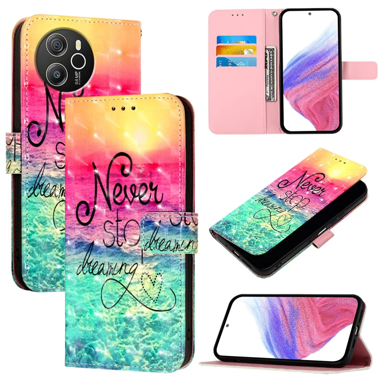 For Blackview Shark 8 3D Painting Horizontal Flip Leather Phone Case(Chasing Dreams) - More Brand by PMC TechLife | Online Shopping South Africa | PMC TechLife | Buy Now Pay Later Mobicred