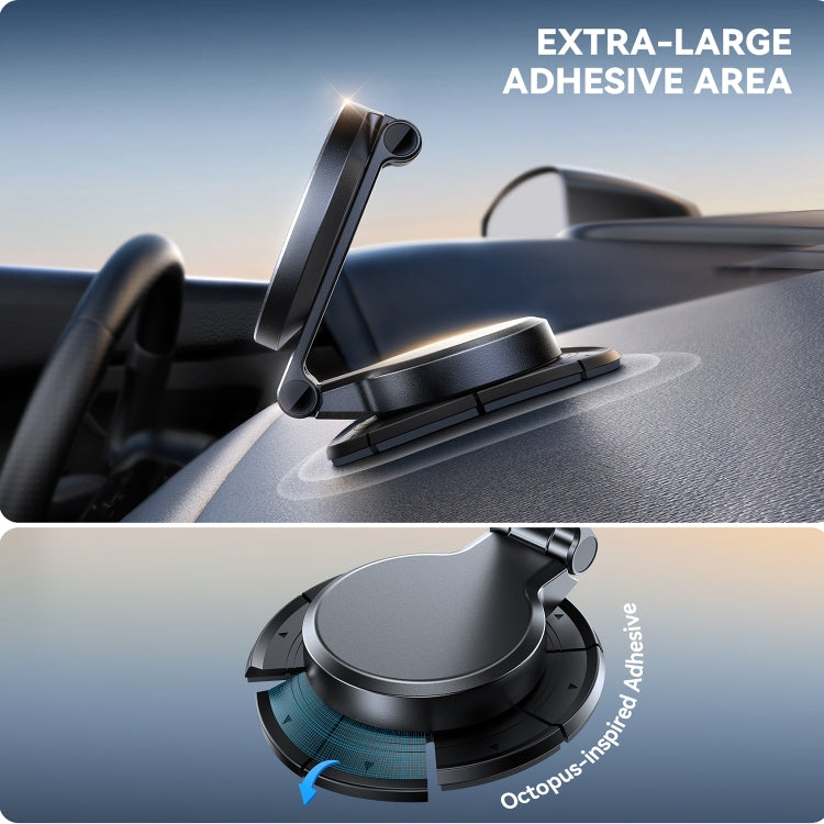 JOYROOM JR-ZS408 Metal Car Magnetic Wireless Charger Holder(Black) - Wireless Charging Bracket by JOYROOM | Online Shopping South Africa | PMC Jewellery | Buy Now Pay Later Mobicred