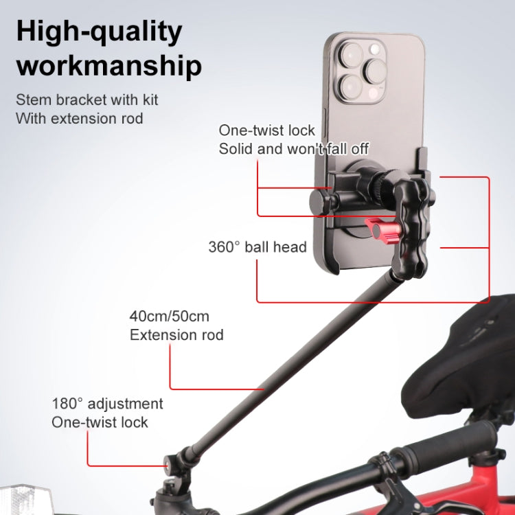 Bicycle Handlebar Holder 40cm Extension Rod - Bicycle Handlebar Mount by PMC TechLife | Online Shopping South Africa | PMC TechLife | Buy Now Pay Later Mobicred