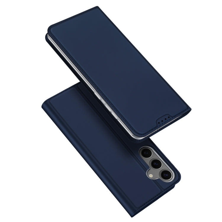 For Samsung Galaxy S25+ 5G DUX DUCIS Skin Pro Series Flip Leather Phone Case(Blue) - Galaxy S25+ 5G Cases by DUX DUCIS | Online Shopping South Africa | PMC Jewellery | Buy Now Pay Later Mobicred