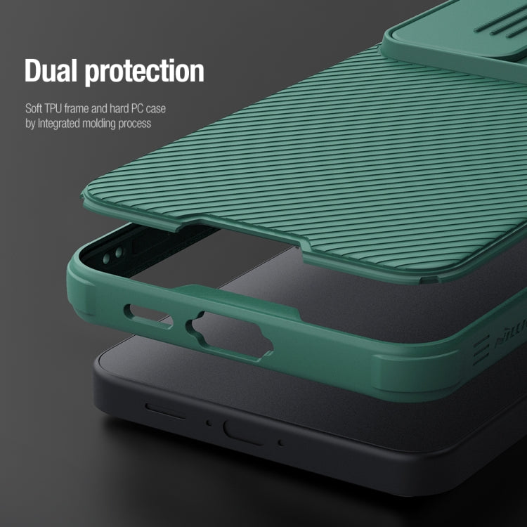 For Samsung Galaxy S24 FE 5G NILLKIN Black Mirror Pro Series Camshield PC Phone Case(Green) - Galaxy S24 FE 5G Cases by NILLKIN | Online Shopping South Africa | PMC Jewellery | Buy Now Pay Later Mobicred