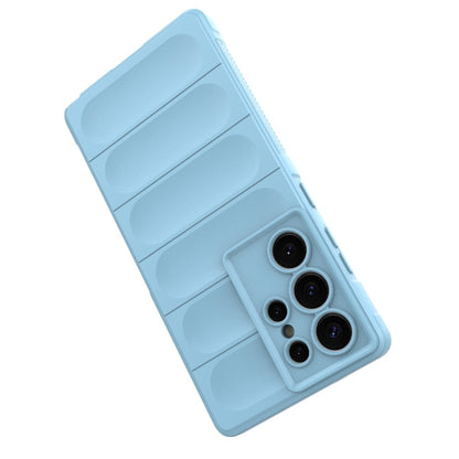 For Samsung Galaxy S25 Ultra 5G Magic Shield TPU + Flannel Phone Case(Light Blue) - Galaxy S25 Ultra 5G Cases by PMC Jewellery | Online Shopping South Africa | PMC Jewellery | Buy Now Pay Later Mobicred