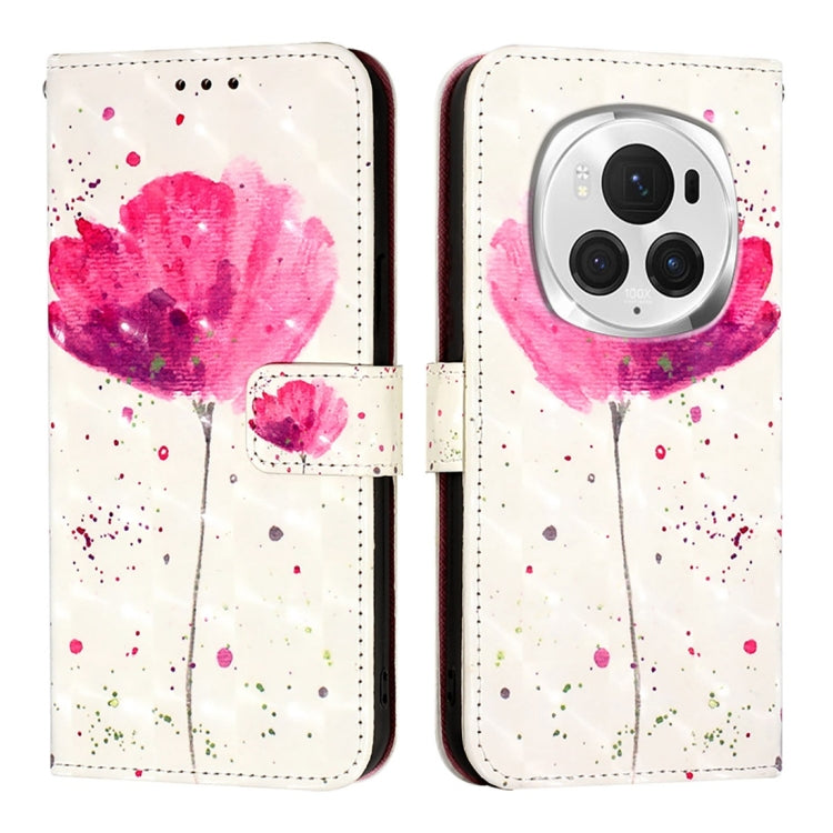 For Honor Magic6 Pro Global 3D Painting Horizontal Flip Leather Phone Case(Flower) - Honor Cases by PMC Jewellery | Online Shopping South Africa | PMC Jewellery | Buy Now Pay Later Mobicred