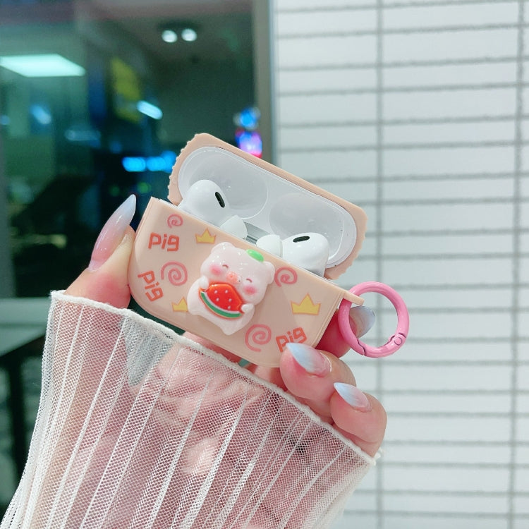 For AirPods 3 Fresh 3D Piglet Pattern Earbuds Box PC Case - For AirPods 3 by PMC Jewellery | Online Shopping South Africa | PMC Jewellery | Buy Now Pay Later Mobicred