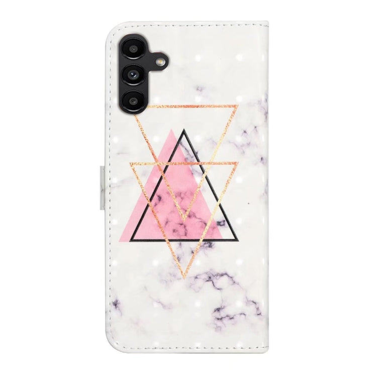 For Samsung Galaxy S25 5G Oil Embossed 3D Drawing Leather Phone Case(Triangular Marble) - Galaxy S25 5G Cases by PMC TechLife | Online Shopping South Africa | PMC TechLife | Buy Now Pay Later Mobicred