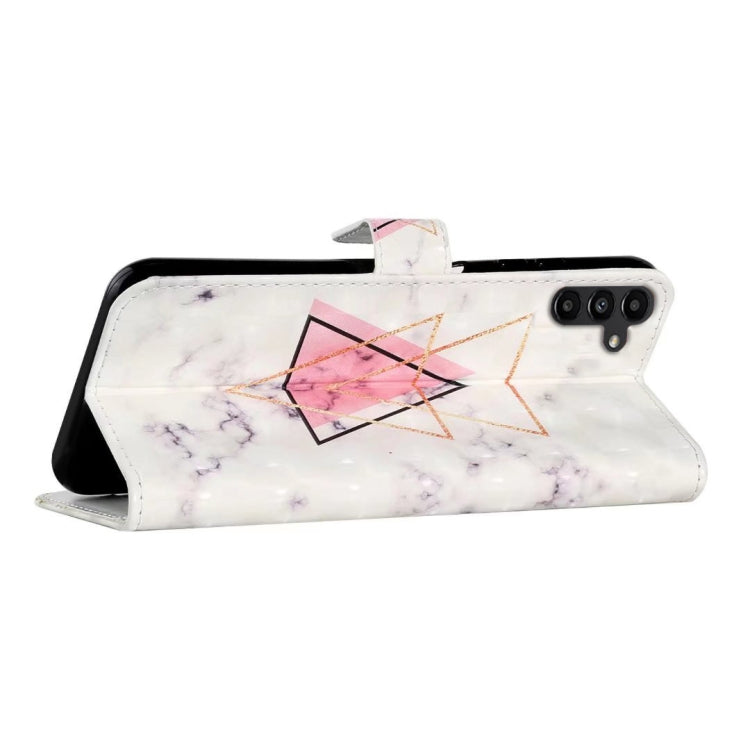 For Samsung Galaxy S25 5G Oil Embossed 3D Drawing Leather Phone Case(Triangular Marble) - Galaxy S25 5G Cases by PMC TechLife | Online Shopping South Africa | PMC TechLife | Buy Now Pay Later Mobicred
