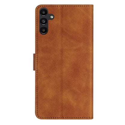 For Samsung Galaxy S25+ 5G Seven Butterflies Embossed Leather Phone Case(Brown) - Galaxy S25+ 5G Cases by PMC Jewellery | Online Shopping South Africa | PMC Jewellery | Buy Now Pay Later Mobicred