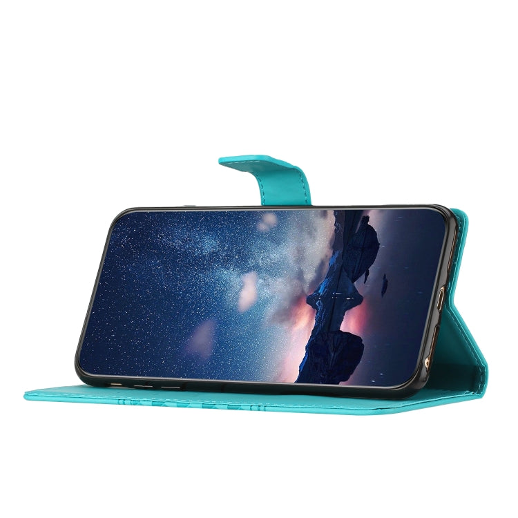 For Samsung Galaxy S25 5G Diamond Embossed Skin Feel Leather Phone Case(Blue) - Galaxy S25 5G Cases by PMC Jewellery | Online Shopping South Africa | PMC Jewellery | Buy Now Pay Later Mobicred