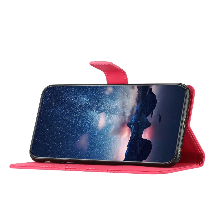 For Samsung Galaxy S25 5G Diamond Embossed Skin Feel Leather Phone Case(Red) - free shipping - PMC Jewellery - Order now!