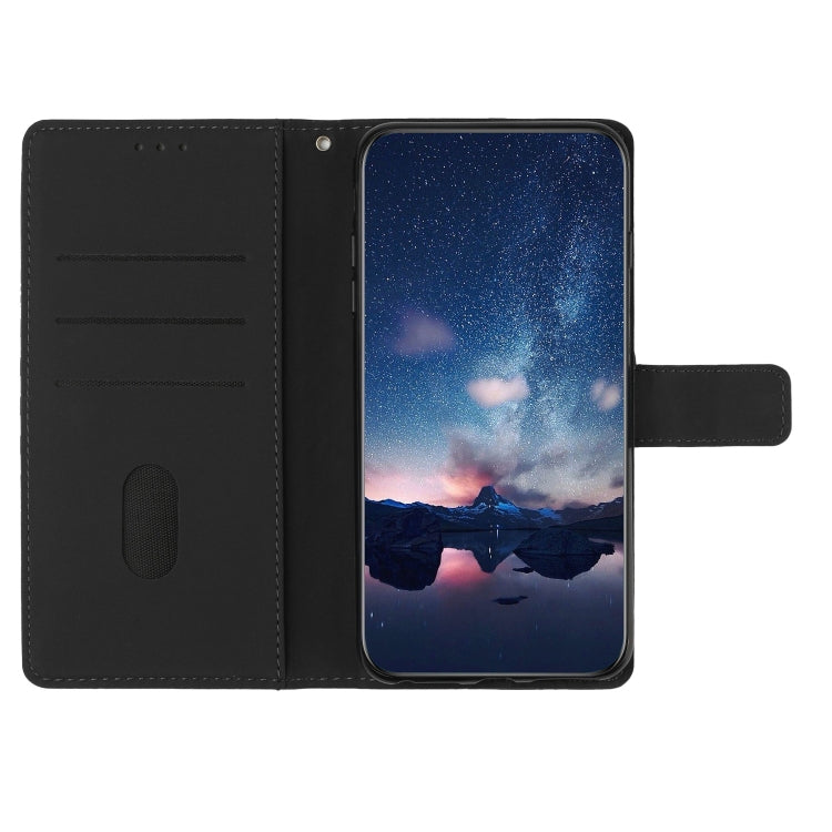 For Samsung Galaxy S25 5G Diamond Embossed Skin Feel Leather Phone Case(Black) - Galaxy S25 5G Cases by PMC Jewellery | Online Shopping South Africa | PMC Jewellery | Buy Now Pay Later Mobicred