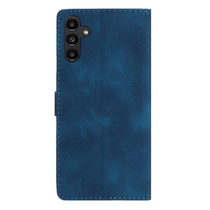 For Samsung Galaxy S25 5G Flower Butterfly Embossing Pattern Leather Phone Case(Blue) - Galaxy S25 5G Cases by PMC Jewellery | Online Shopping South Africa | PMC Jewellery | Buy Now Pay Later Mobicred