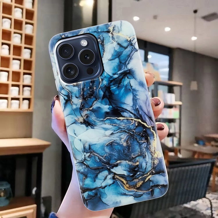 For iPhone 16 Pro Max IMD Marble TPU Phone Case(Grey) - iPhone 16 Pro Max Cases by PMC TechLife | Online Shopping South Africa | PMC TechLife | Buy Now Pay Later Mobicred