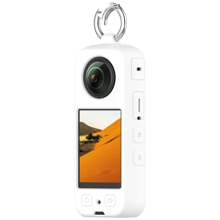 For Insta360 X3 Portable Silicone Protective Case(White) - Case & Bags by PMC TechLife | Online Shopping South Africa | PMC TechLife | Buy Now Pay Later Mobicred