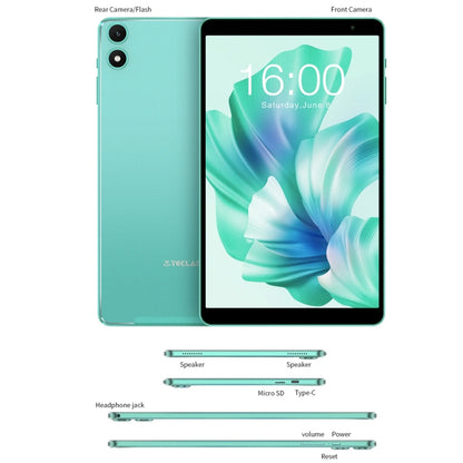 Teclast P85T Tablet PC 8 inch WiFi6, 4GB+64GB,  Android 14 Allwinner A523 Octa Core(Mint Green) - TECLAST by TECLAST | Online Shopping South Africa | PMC Jewellery | Buy Now Pay Later Mobicred