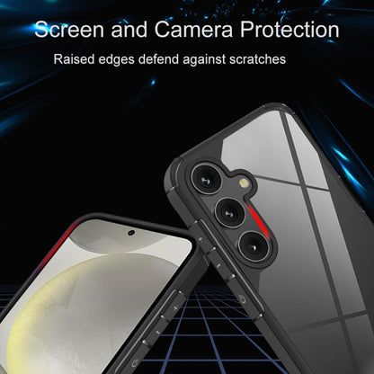 For Samsung Galaxy S25 5G Acrylic+TPU Transparent Shockproof Phone Case(Black) - Galaxy S25 5G Cases by PMC Jewellery | Online Shopping South Africa | PMC Jewellery | Buy Now Pay Later Mobicred