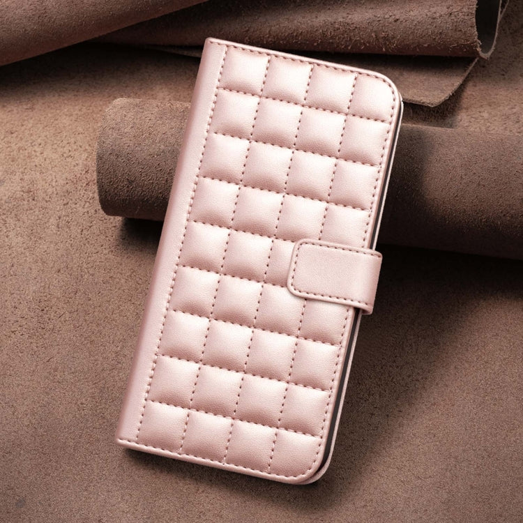 For Google Pixel 9 Pro Square Texture Leather Phone Case(Rose Gold) - Google Cases by PMC TechLife | Online Shopping South Africa | PMC TechLife | Buy Now Pay Later Mobicred