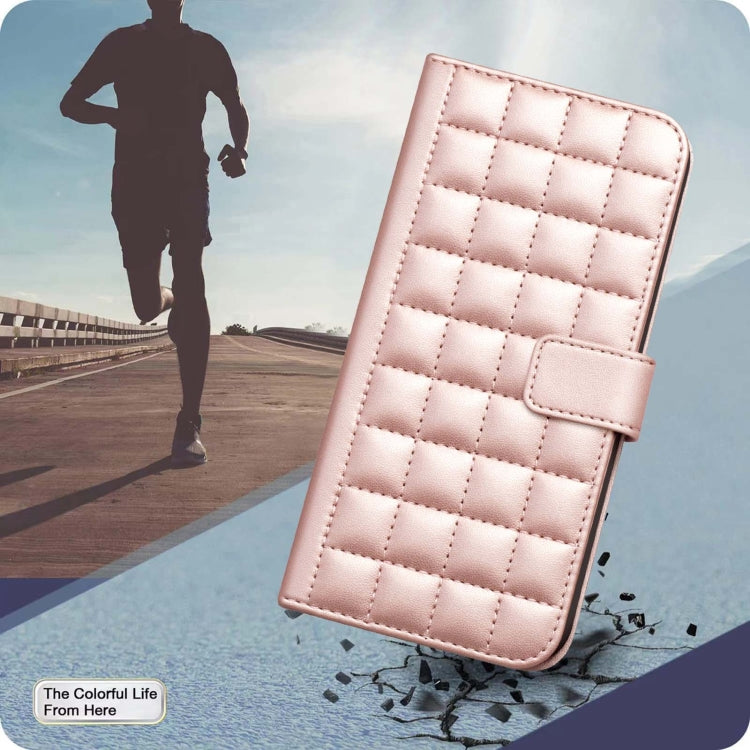 For Google Pixel 9 Pro Square Texture Leather Phone Case(Rose Gold) - Google Cases by PMC TechLife | Online Shopping South Africa | PMC TechLife | Buy Now Pay Later Mobicred