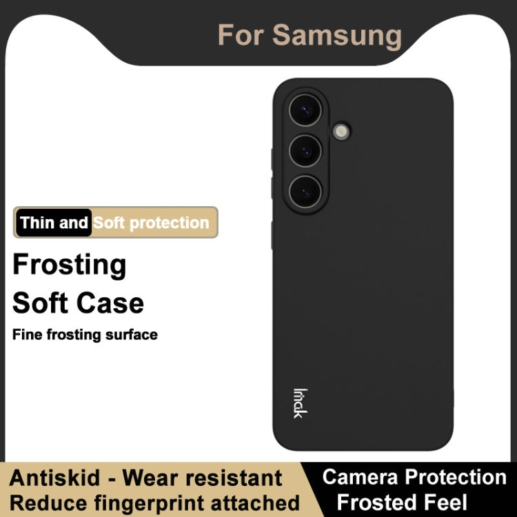 For Samsung Galaxy S25 5G imak UC-3 Series Shockproof Frosted TPU Phone Case(Black) - Galaxy S25 5G Cases by imak | Online Shopping South Africa | PMC Jewellery | Buy Now Pay Later Mobicred