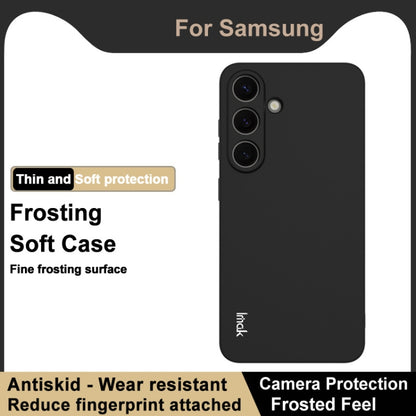 For Samsung Galaxy S25 5G imak UC-3 Series Shockproof Frosted TPU Phone Case(Black) - Galaxy S25 5G Cases by imak | Online Shopping South Africa | PMC Jewellery | Buy Now Pay Later Mobicred