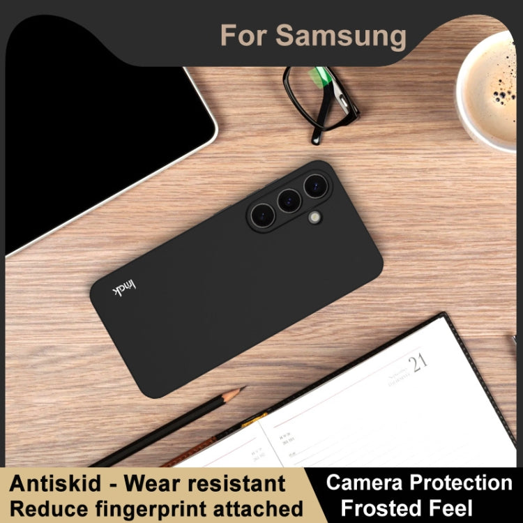 For Samsung Galaxy S25 5G imak UC-3 Series Shockproof Frosted TPU Phone Case(Black) - Galaxy S25 5G Cases by imak | Online Shopping South Africa | PMC Jewellery | Buy Now Pay Later Mobicred