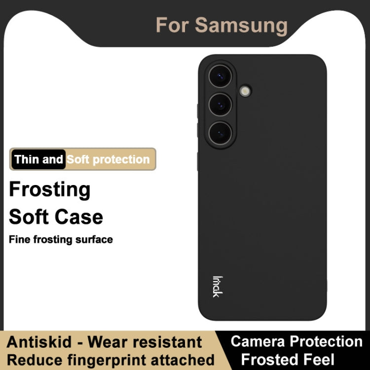 For Samsung Galaxy S25+ 5G imak UC-3 Series Shockproof Frosted TPU Phone Case(Black) - Galaxy S25+ 5G Cases by imak | Online Shopping South Africa | PMC Jewellery | Buy Now Pay Later Mobicred